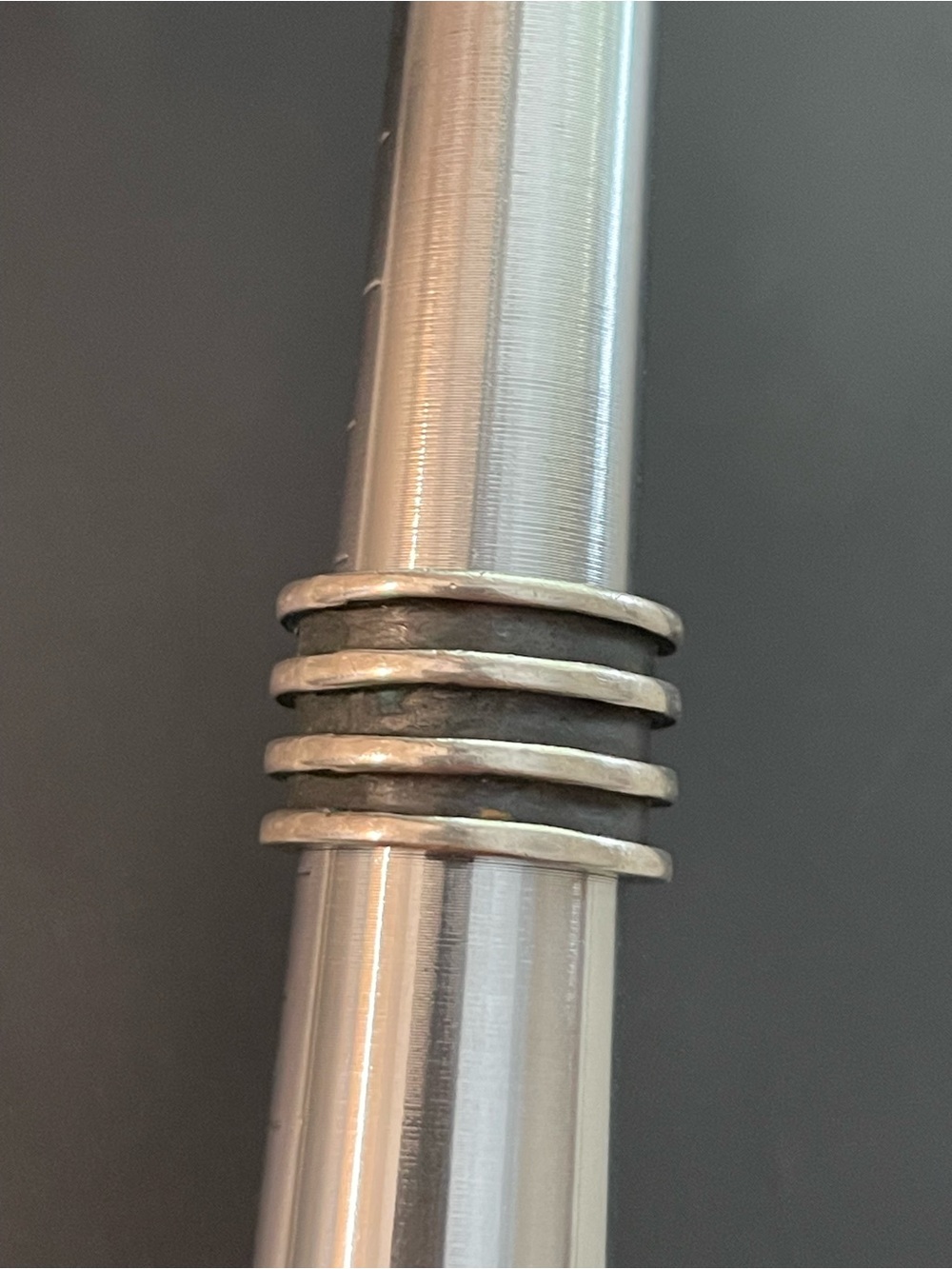 Sterling Silver Stacked Band Ring - Silver